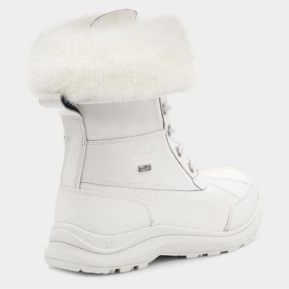 NEW! UGG Adirondack III Patent Leather Boot in White - Picture 2 of 12